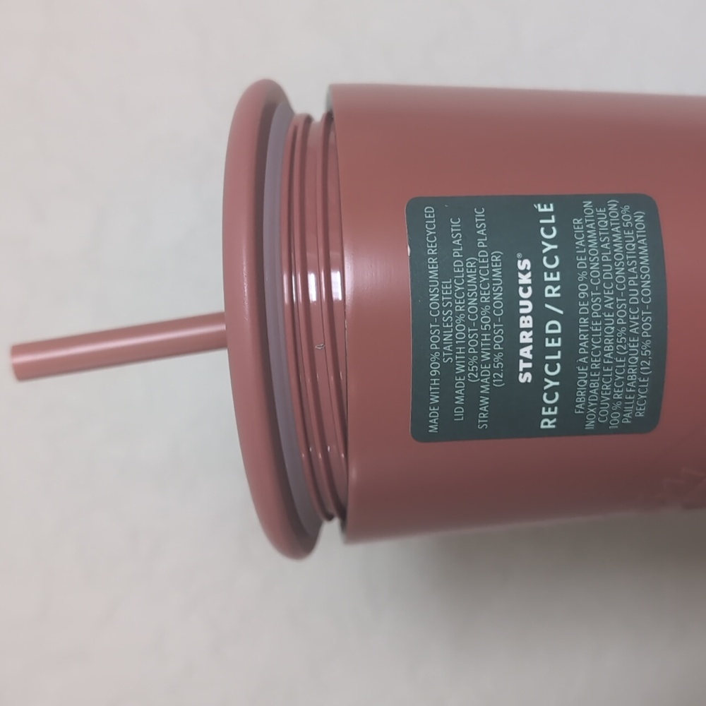 Starbucks Recycled Cup Triangle Tumbler Terracotta/Brown 24oz Venti Bran… - Picture 7 of 7